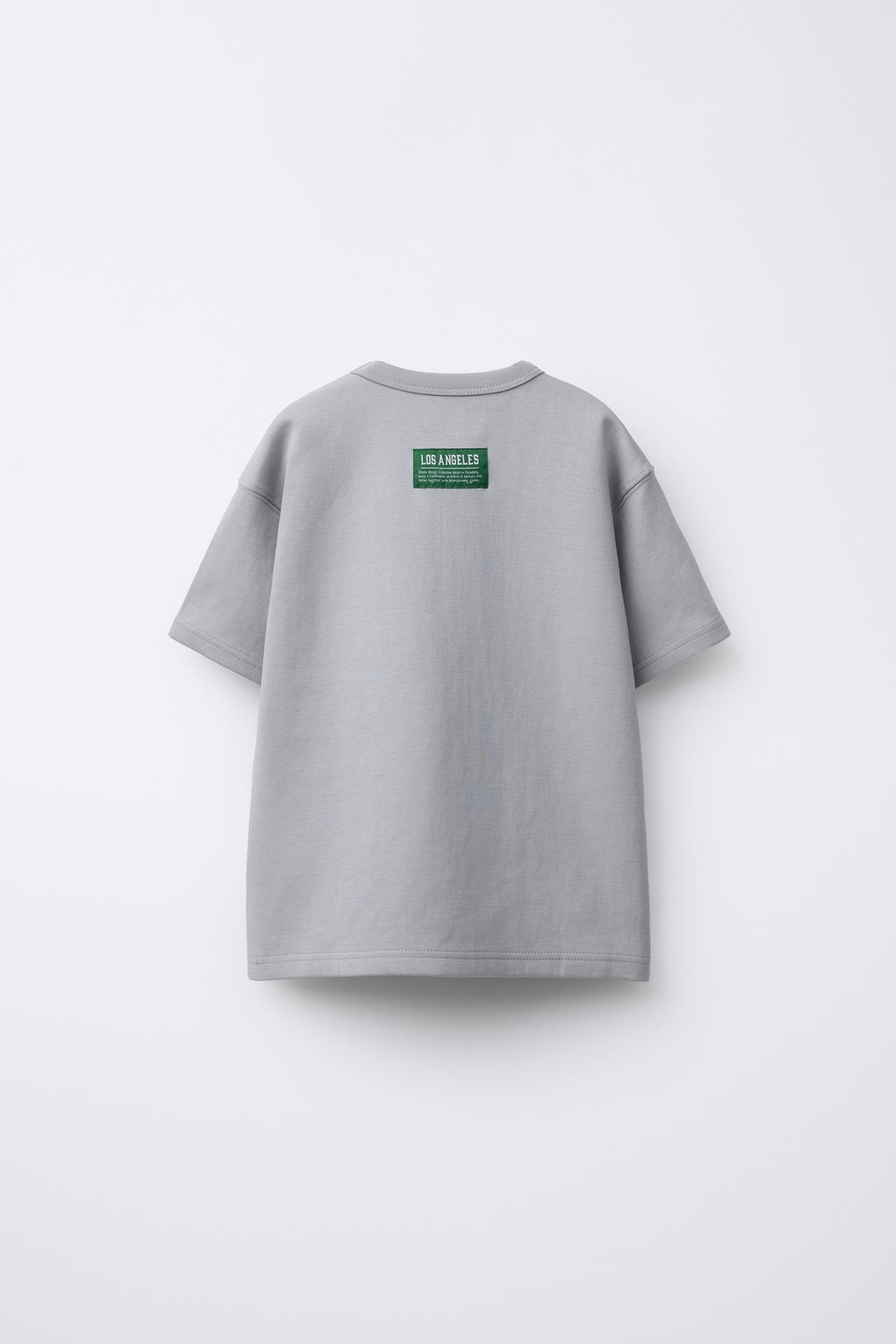 ZARA ФУТБОЛКА С НАШИВКАМИ, СЕРЫЙ