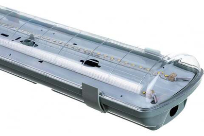 Светильник LED ДСП Айсберг 58W-7250Лм IP65 5000К прозрачн. 1262x124x85мм vs102-58-tr-5k