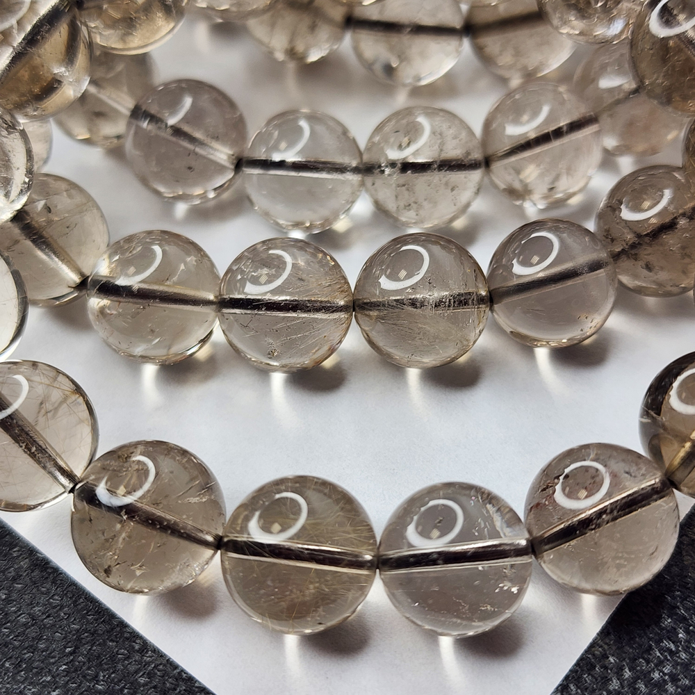 Дымчатый кварц (раухтопаз) природный, 12мм, штучно