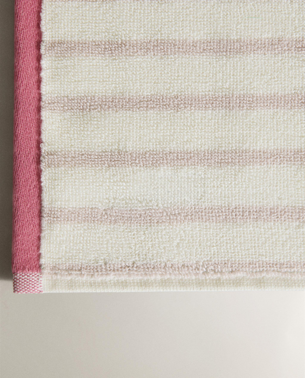 Zara Home Полотенце для лица и рук из хлопка, в полоску · 5638/013