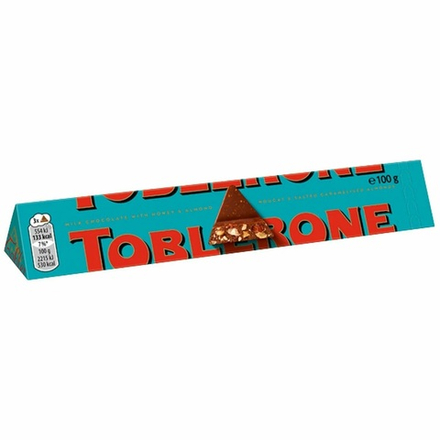 Шоколад Toblerone Mondelez молочный с хрустящим миндалем и нугой 100г. (160руб./шт.) (20шт./кор.) (Швейцария) ООО ГЛОБАЛ