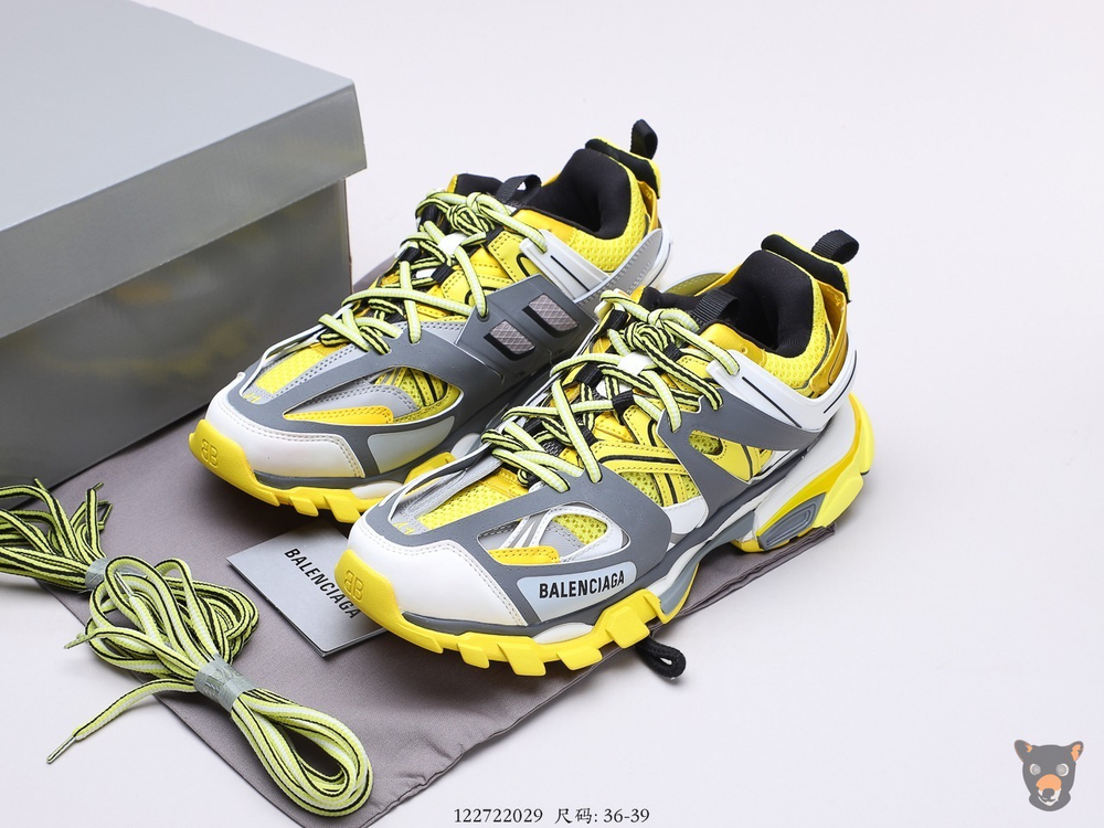 Кроссовки Track Trainers Grey/White/Yellow