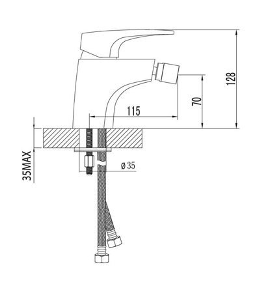 LEMARK Серия SHIFT. Смеситель для биде – LM4308C