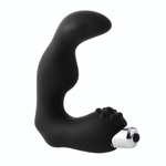 Черный вибромассажер простаты FantASStic Vibrating Prostate Massager - 11,3 см. (Цвет: черный)