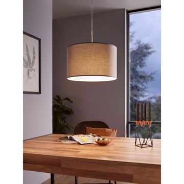 Подвесной светильник 1*E27 31573 никель матовый/серый PASTERI Eglo