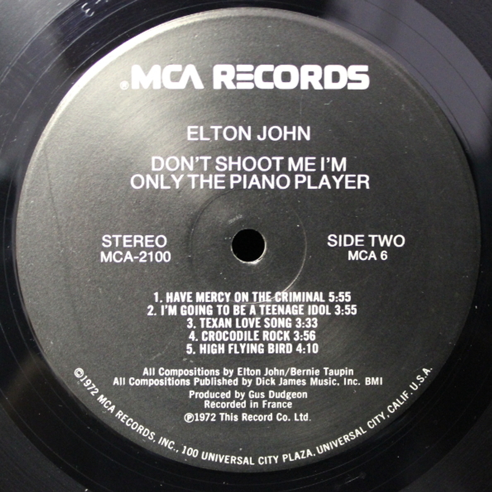 Elton John / Don't Shoot Me I'm Only The Piano Player (LP)