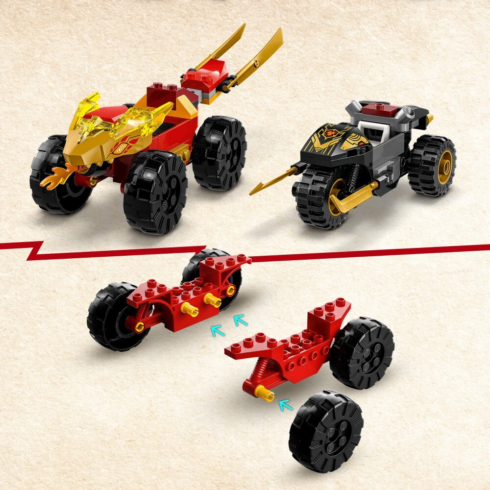 LEGO Ninjago - Автомобильно-мото битва между Каем и Гонкой 71789 / артикул   71789  / GTIN 5702017413044