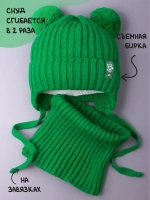 Шапка для мальчика со снудом осенняя