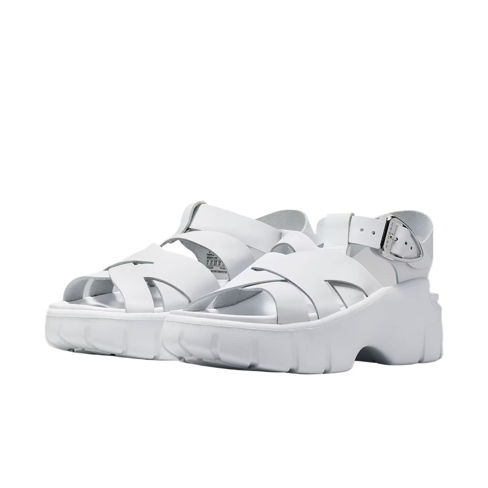 Jordan Beach Sandals Women"s White/Metal Silver