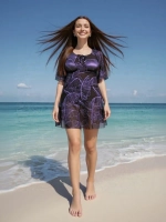 Купальник-платье слитный большой размер