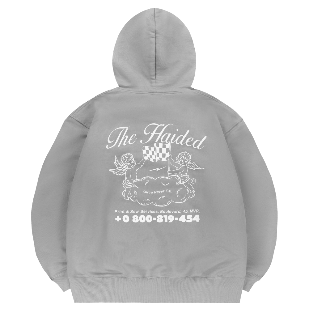 Худи Haided CHECKERED FLAG STEEL GREY