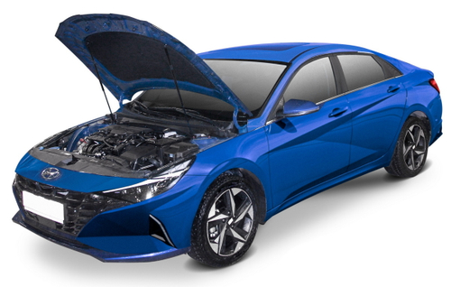 Газовые упоры капота АвтоУпор для Hyundai Elantra VII CN7 2021-н.в., 2 шт., UHYELA031