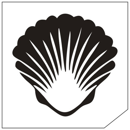 Трафарет для блеск-тату 6*6 морские 92М