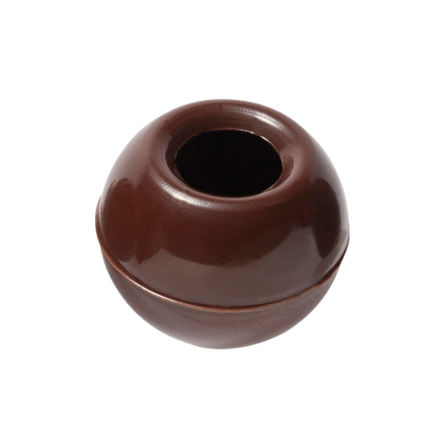 Шоколадные декор Callebaut "Шоколадные оболочки" из темного шоколада (Лист 63 шт.) (Упаковка 504 шт)
