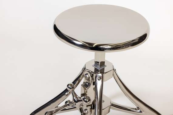 Кофейный столик/стул &quot;Лофт&quot; Серебро