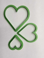 Комплект форм для печенья "Сердца 3"