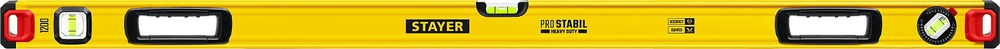 STAYER PRO STABIL, 1200 мм, усиленный профиль, уровень с поворотным глазком, Professional (3471-120)