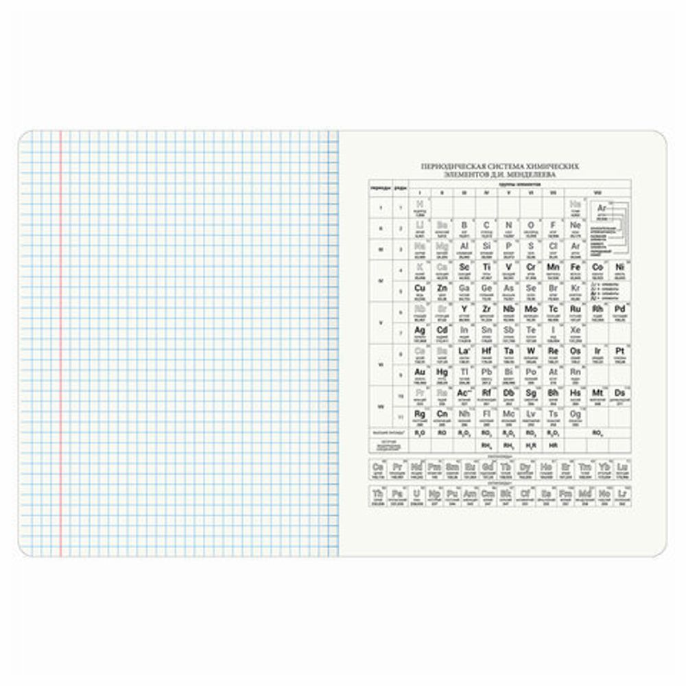 Тетрадь предметная "КОТ-ЭНТУЗИАСТ" 48 л., TWIN-лак, ХИМИЯ, клетка, подсказ, BRAUBERG, 404567