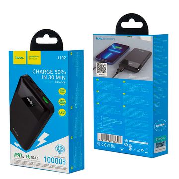 Купить Внешний аккумулятор J102 10000 mAh 20W HOCO черный