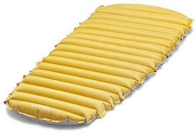 Матрас надувной туристический Intex 68708 Cot Size (76х183х10 см) для палатки и кемпинга, Коврик надувной армированный для раскладушки
