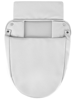 Детская коляска Roan Esso 2025 Кожа 3 в 1 с автокреслом Tutis Elo Black ESSK/215/1 White/Black/руч.Тем.коричневый