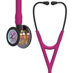 Стетоскоп Littmann Cardiology IV, малиновый, радужная акустическая головка, дымчаты ствол (6241)