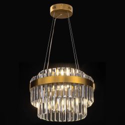 Citilux Sheldon CL339143 LED Люстра хрустальная с пультом Бронза