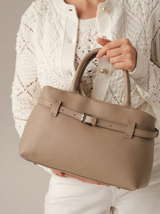 Кожаная сумка DBR Muse 31399 бежевый латте