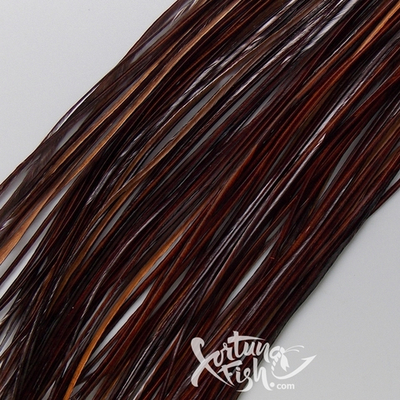 Перо из седла петуха Dark Brown