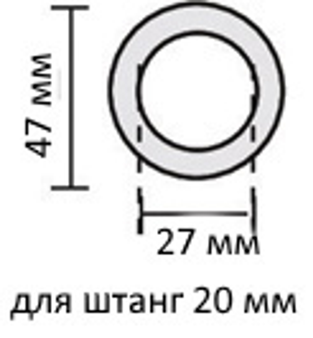 Кольцо деревянное для штанг d20, 28, 35 мм с крючком, цвет розовый (20 шт)