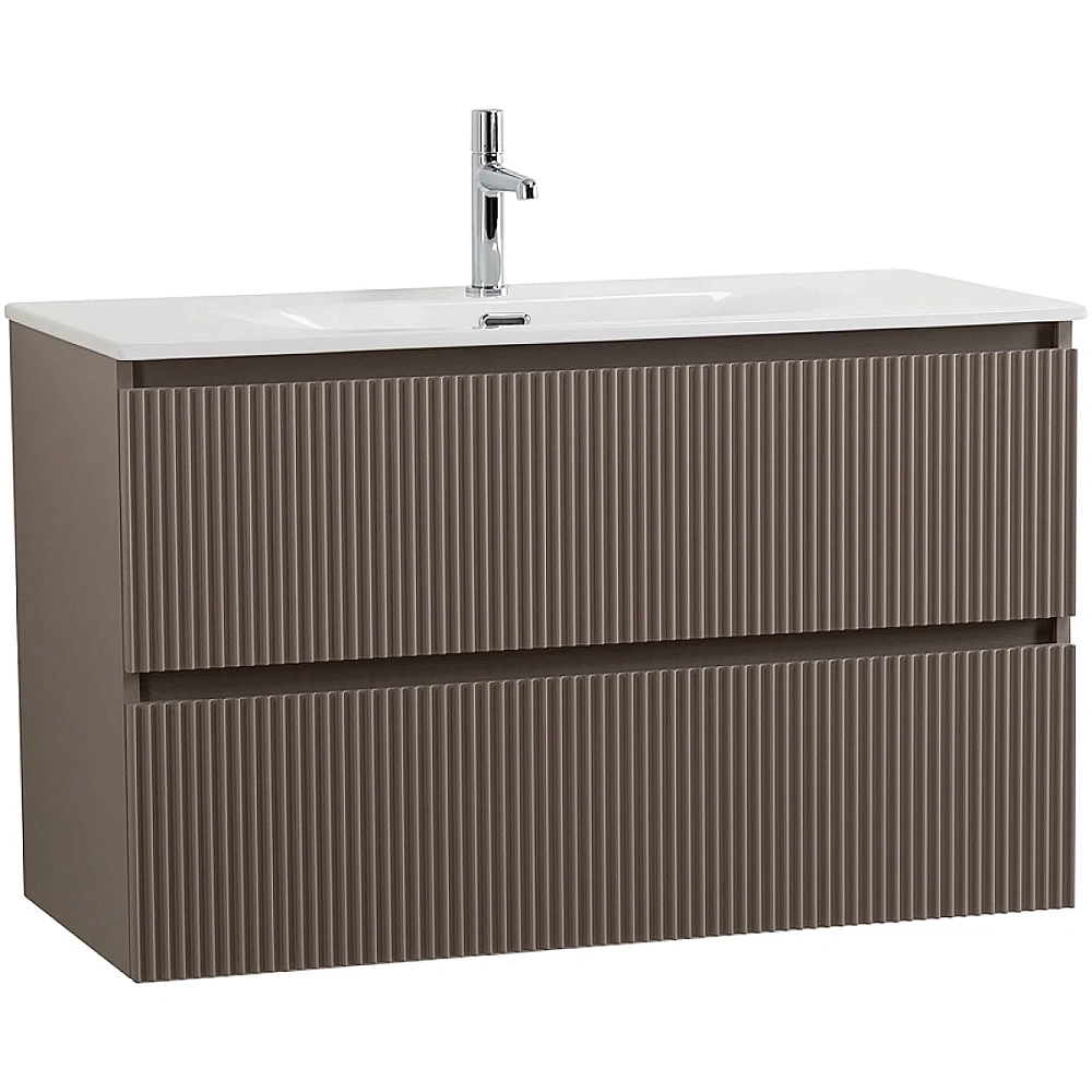 Тумба с раковиной BelBagno 120 UNO-1200-2C-SO-СO+BB-8099-120 бежевая матовая