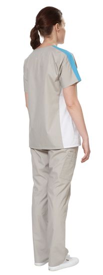 Костюм женский "Аура" Спорт (серый/белый/бирюза)