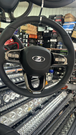 Мультируль Нива 4х4/Легенд с подсветкой кнопок, обшивка экокожей, без обогрева