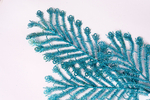 Ветка декоративная пальма 65х25см голубой SYCZB-382186