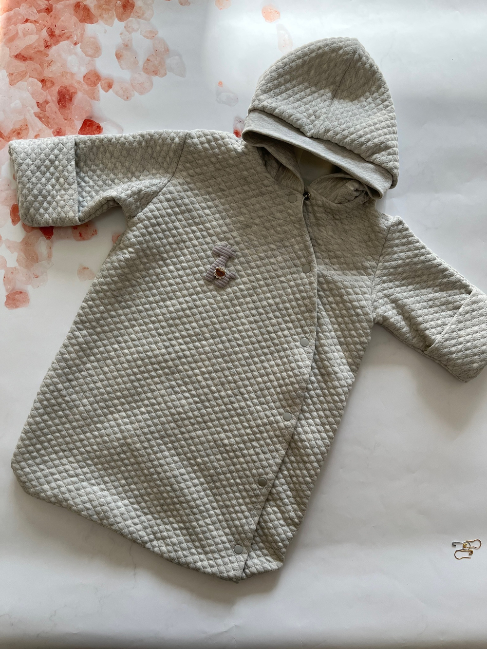 Мешочек с капюшоном "Животные" (Цвет: Серый)