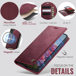 Чехол-кошелек CaseMe 2 in 1 MagSafe Samsung Galaxy S24+