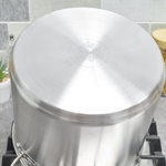 Кастрюля 9л, нерж.сталь, d24см, h20см, тройное дно, индукция, мерная шкала, "PROFESSIONAL" Luxaro