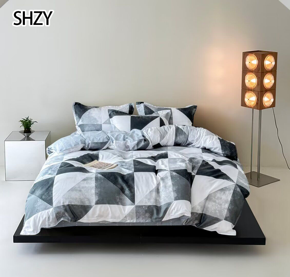 КПБ 2 сп с простыней на рез. 180х200 ПОПЛИН "П23"