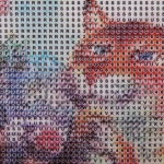 Алмазная мозаика на подрамнике с полным заполнением «МИР ЯРКИХ КРАСОК», чаепитие, 30*40см