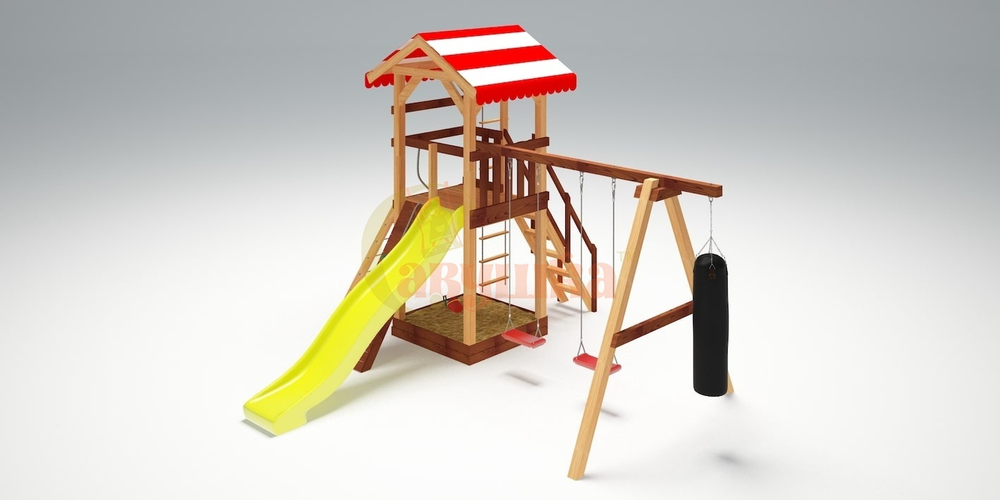 Детская деревянная площадка Савушка - 4