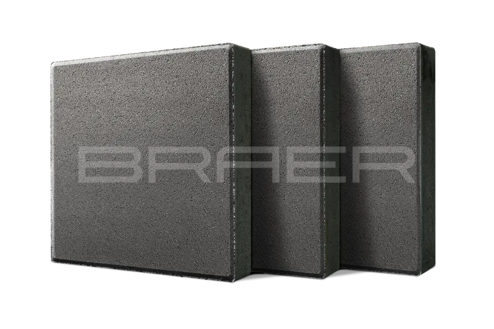 Тротуарная плитка Braer Триада, Серый, 60 мм