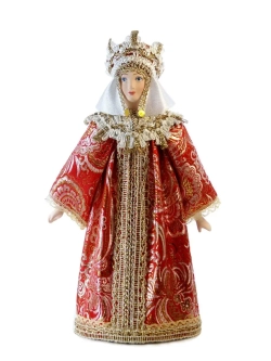 Кукла фарфоровая Царица в праздничном одеянии