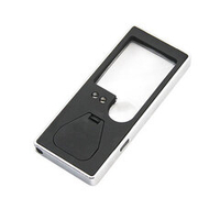 Лупа 7007 (92мм х 40мм х7 мм, 3х/8x, с LED подсветкой)