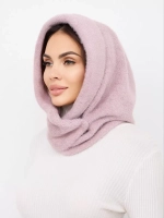 Капор зимний вязаный капюшон на флисе