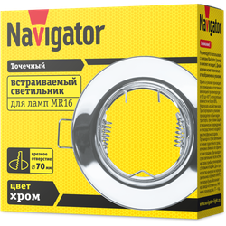 Светильник Navigator 61 598 NFS-R1-003-MR16-GU5.3 (хром)