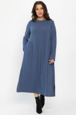 Платье трикотажное Твоя осень (синее) П14443-25М LT Collection