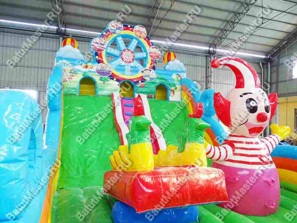 Коммерческий надувной батут "Парк развлечений" 12*8*6,5 м