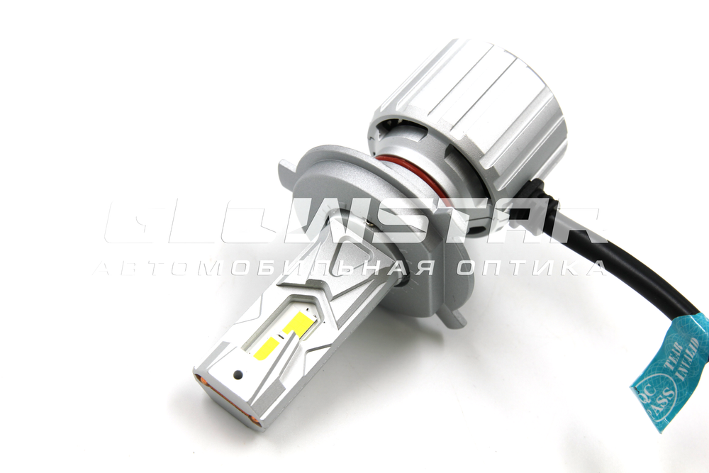 Светодиодные лампы H4 Sariti P7 с вентилятором, 12V, 70W, 5500K, CUstomizet 3570 (комплект, 2шт)