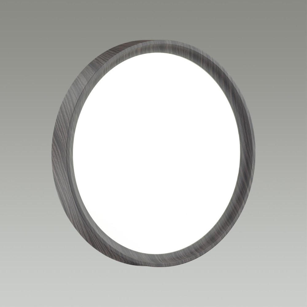 7627/DL PALE SN 175 Светильник пластик/венге под дерево LED 48Вт 3000-6300K D400 IP43 пульт ДУ WOODI