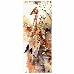 Rəqəmlərlə rəngləmə \ Картина по номерам 35Х88 ПАННО. ЖИРАФЫ